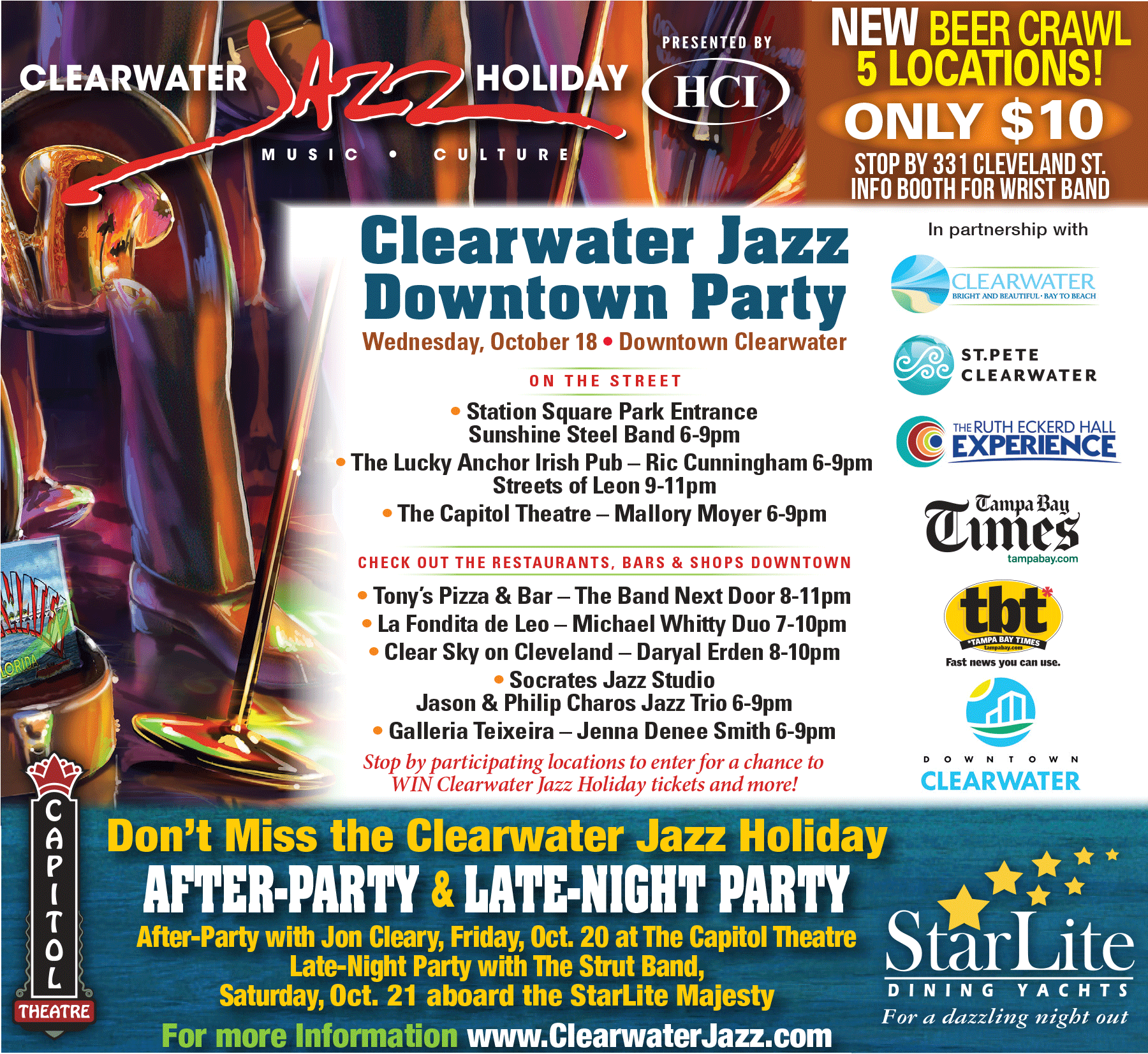 Clearwater Jazz Downtown Party