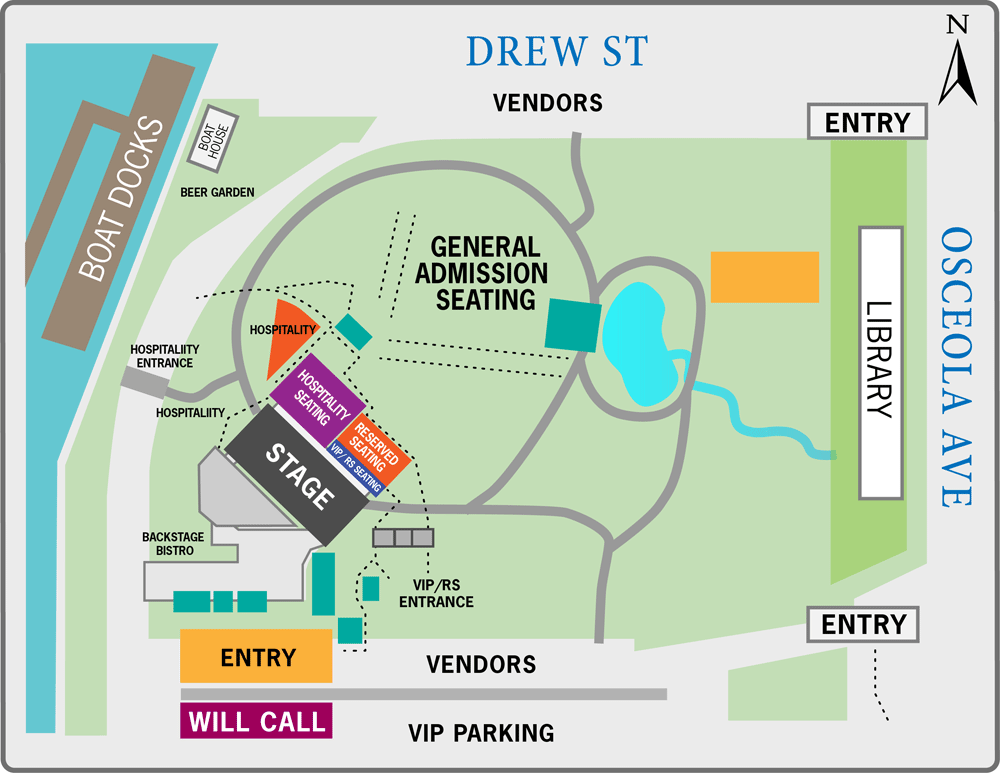 Clearwater Jazz Holiday Seating Chart