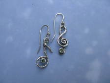 High Notes with Faceted Peridot Earrings
