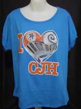 LADIES I HEART CJH DOLMAN TEE